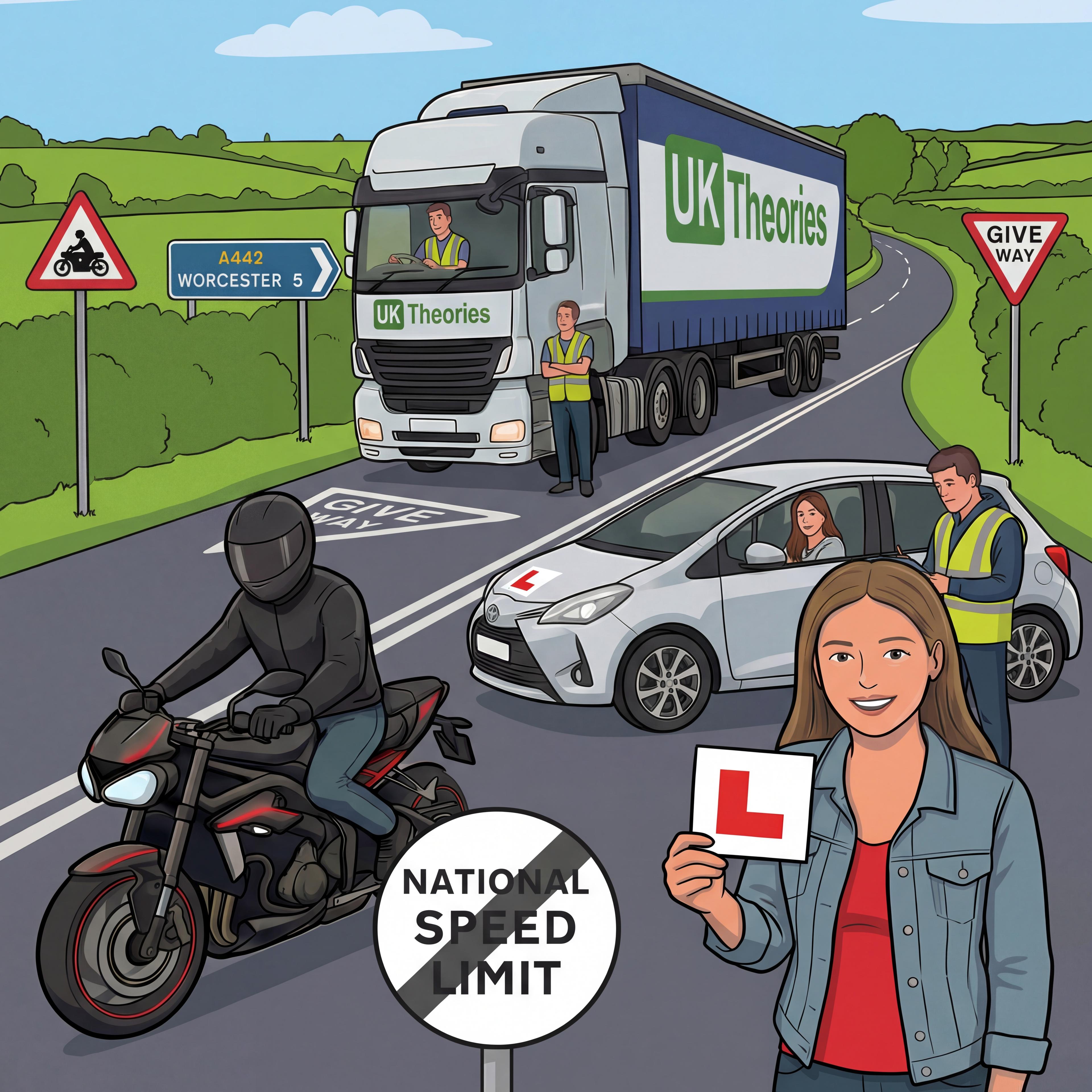 Road signs illustration